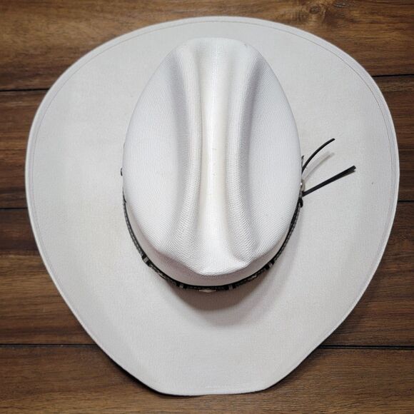 Down N Dirty Hat Ivory Canvas Cowboy Hat - Size Large - Picture 7 of 11